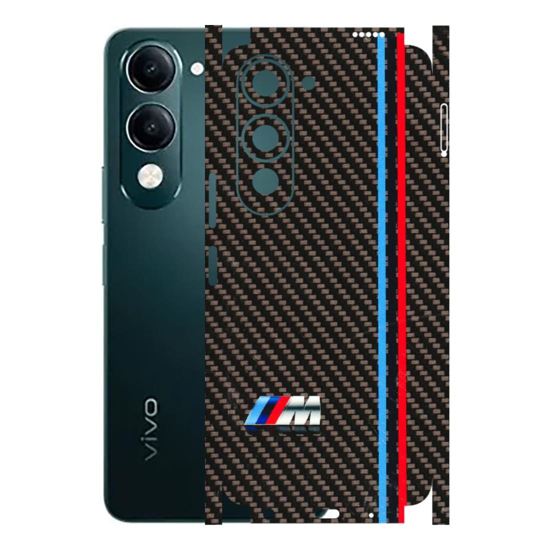 VIVO Y Series Phone Skins (All Models) - BM Carbon Fiber Feels - 3D Embossed Finish (L-38) Vivo Y19 5G