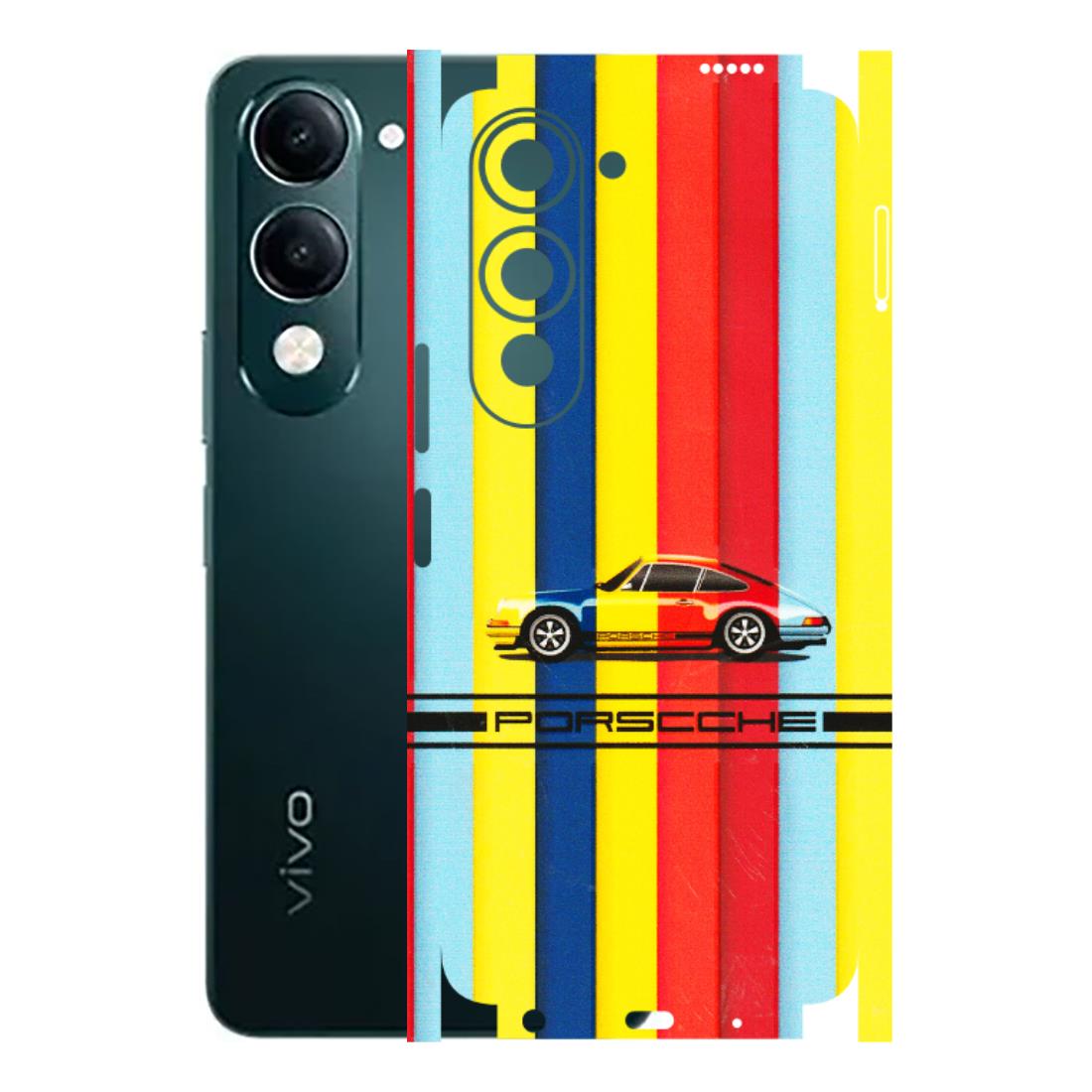 VIVO Y Series Phone Skins (All Models) - Multicolour Porche - 3D Embossed Finish (L-39) Vivo Y19 5G