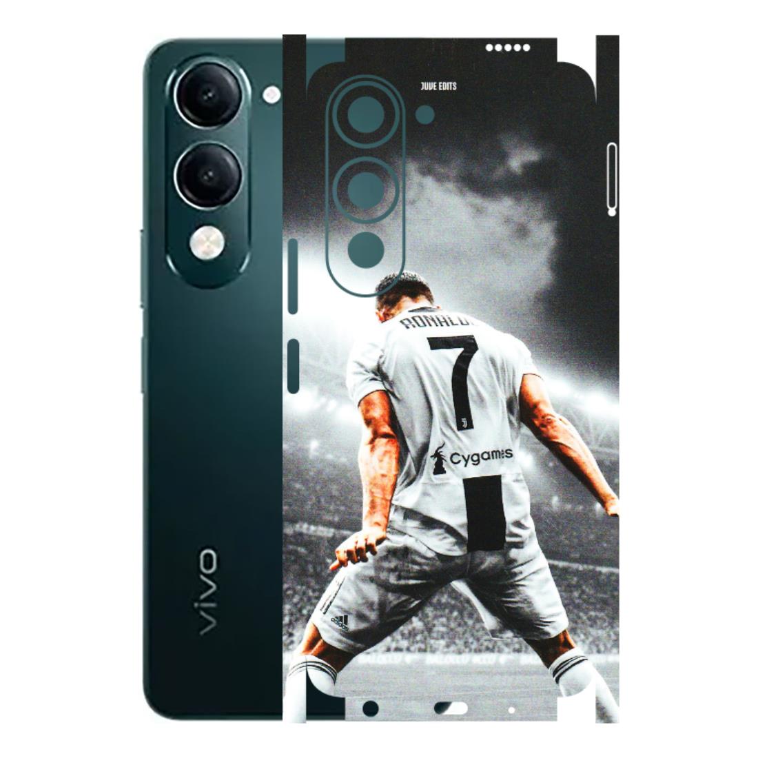 VIVO Y Series Phone Skins (All Models) - Ronaldo CR7 Crazy - 3D Embossed Finish (L-44) Vivo Y19 5G
