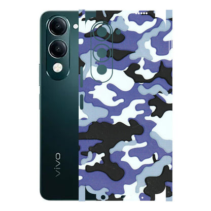 VIVO Y Series Phone Skins (All Models) - Powerfull Military Camoflauge - 3D Embossed Finish (L-49) Vivo Y19 5G