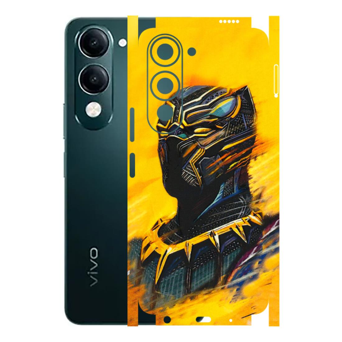 VIVO Y Series Phone Skins (All Models) - Yellow Panther - 3D Embossed Finish (L-54) Vivo Y19 5G