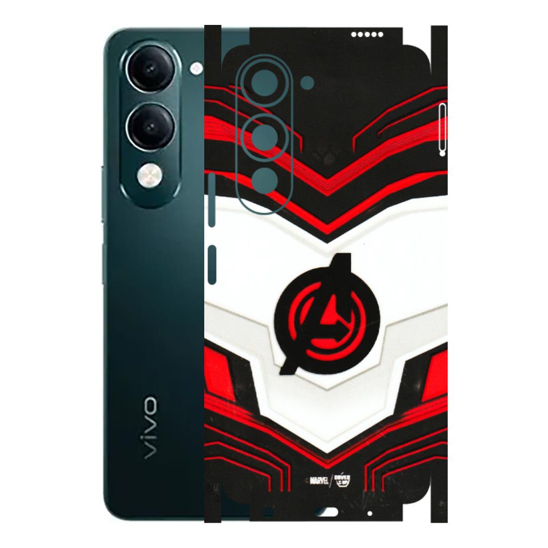 VIVO Y Series Phone Skins (All Models) - Avengers Logo - 3D Embossed Finish (L-55) Vivo Y19 5G