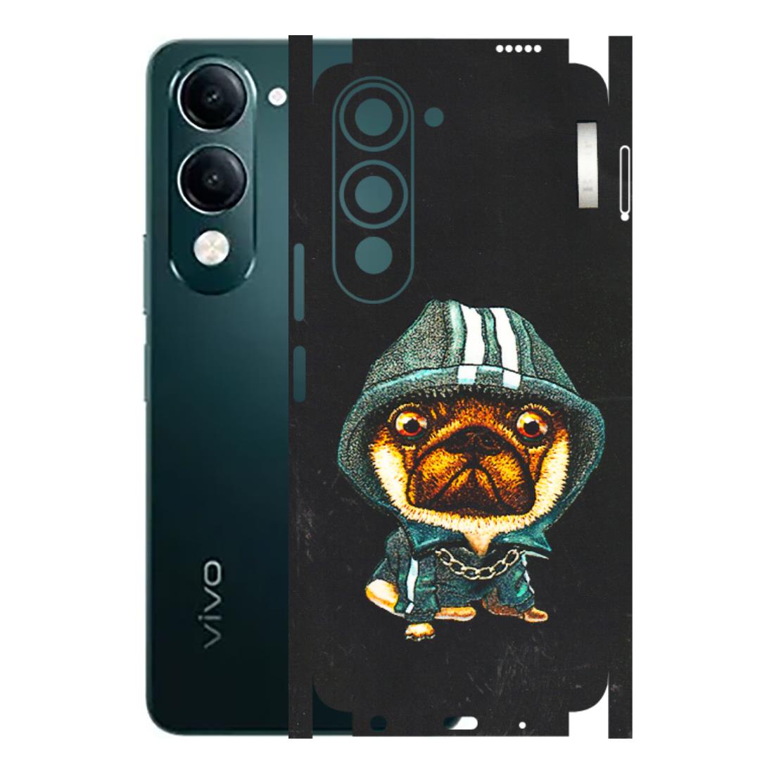 VIVO Y Series Phone Skins (All Models) - Puppy N Hoodie - 3D Embossed Finish (L-90) Vivo Y19 5G