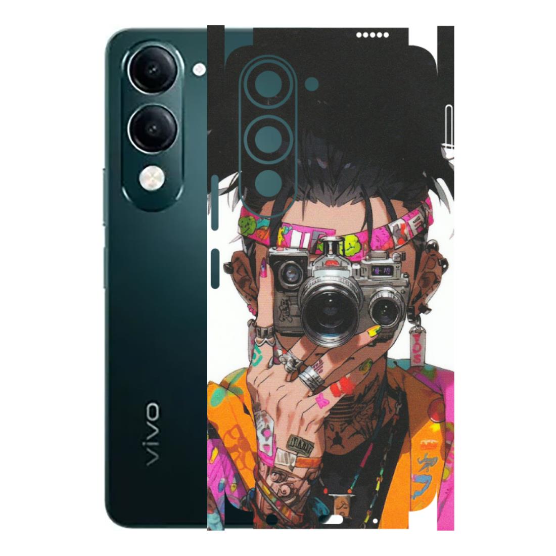 VIVO Y Series Phone Skins (All Models) - Camera Lover Girl - Matte Finish (M-09) Vivo Y19 5G