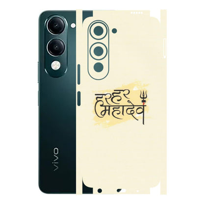 VIVO Y Series Phone Skins (All Models) - Har Har Mahadev - Matte Finish (M-10) Vivo Y19 5G