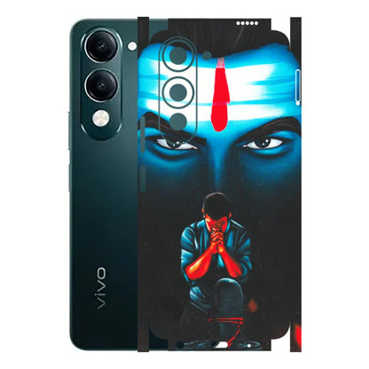 VIVO Y Series Phone Skins (All Models) - Mahakal Bhakt - Matte Finish (M-112) Vivo Y19 5G