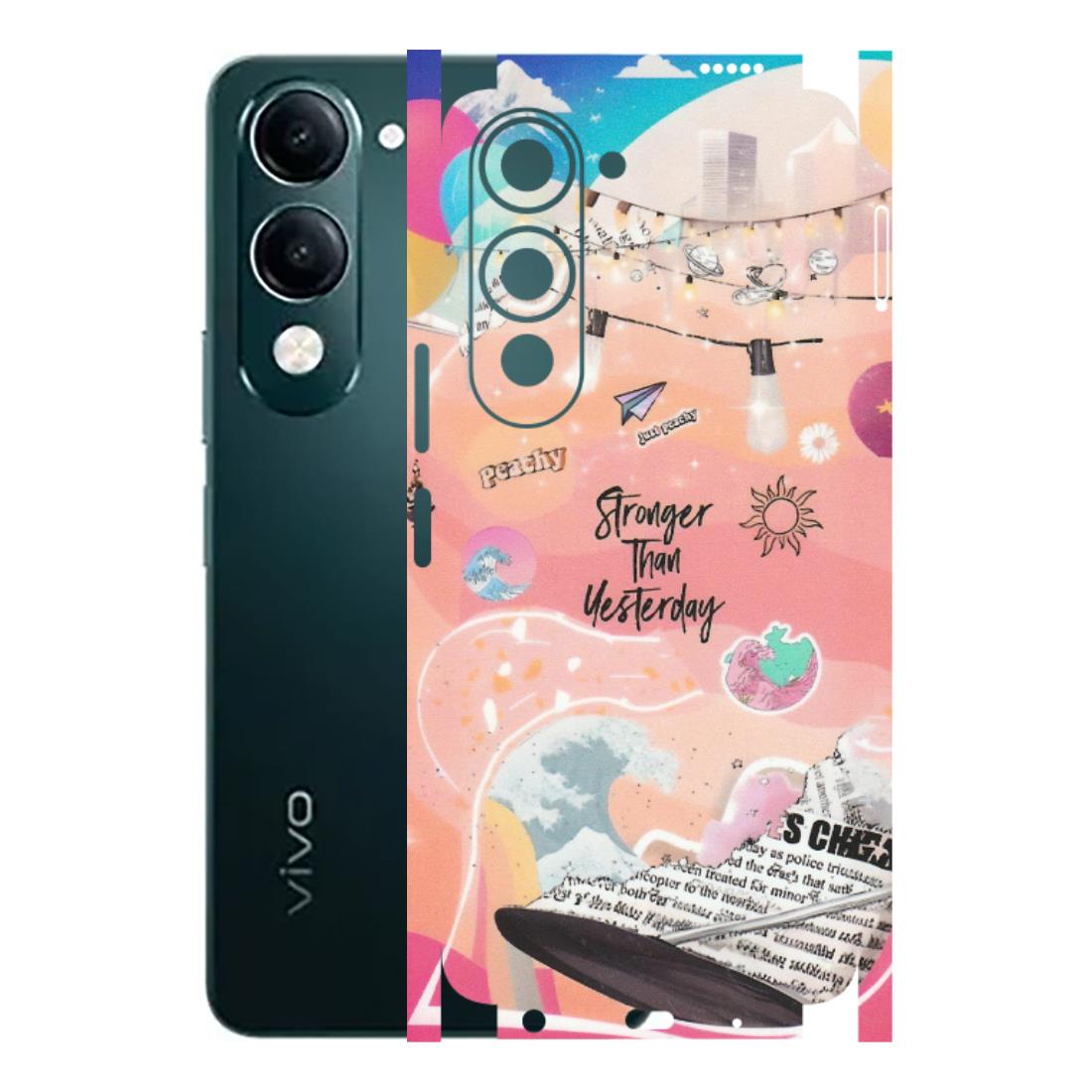 VIVO Y Series Phone Skins (All Models) - Stronger Then Yesterday - Matte Finish (M-128) Vivo Y19 5G