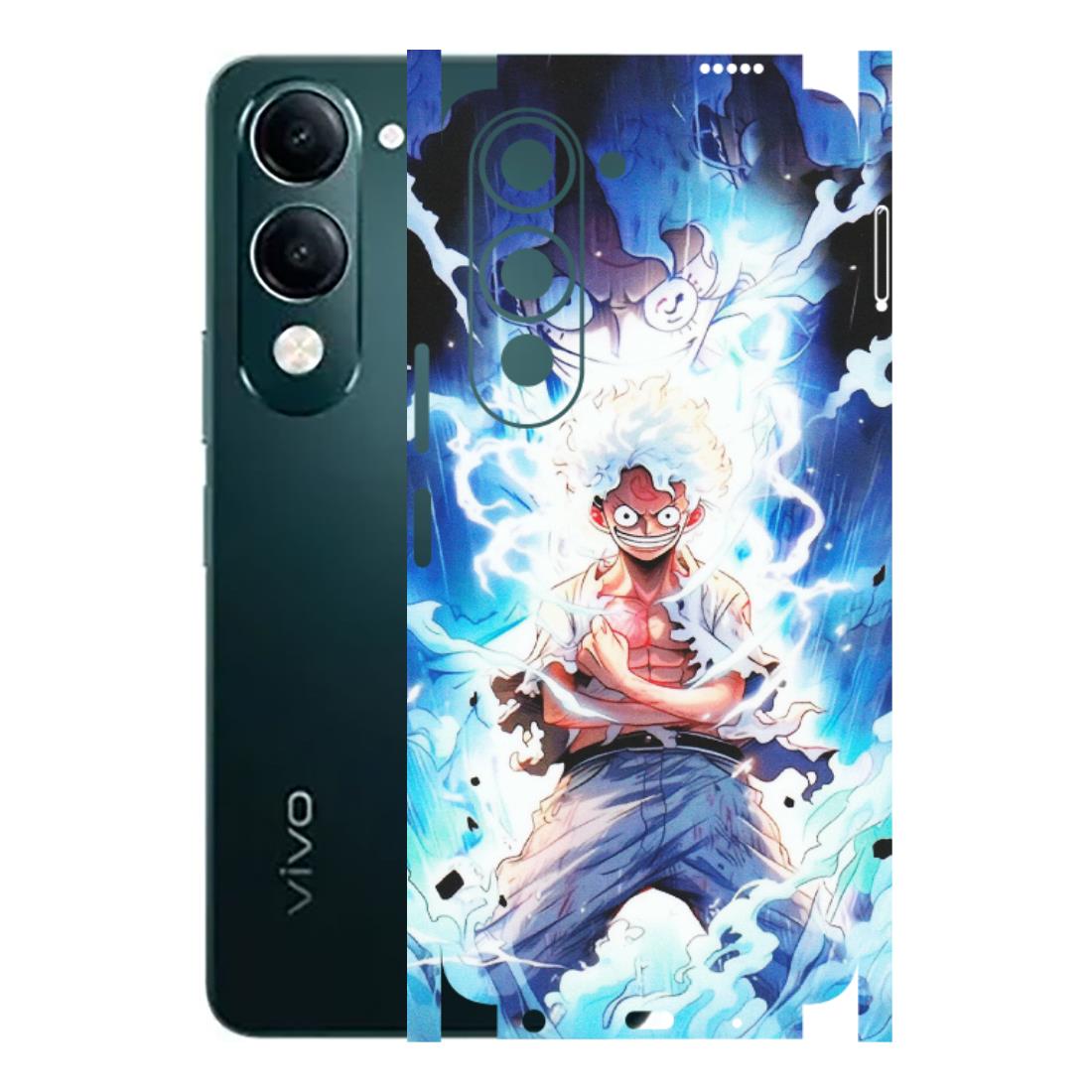 VIVO Y Series Phone Skins (All Models) - Blue Thunder Luffy Anime - Matte Finish (M-132) Vivo Y19 5G