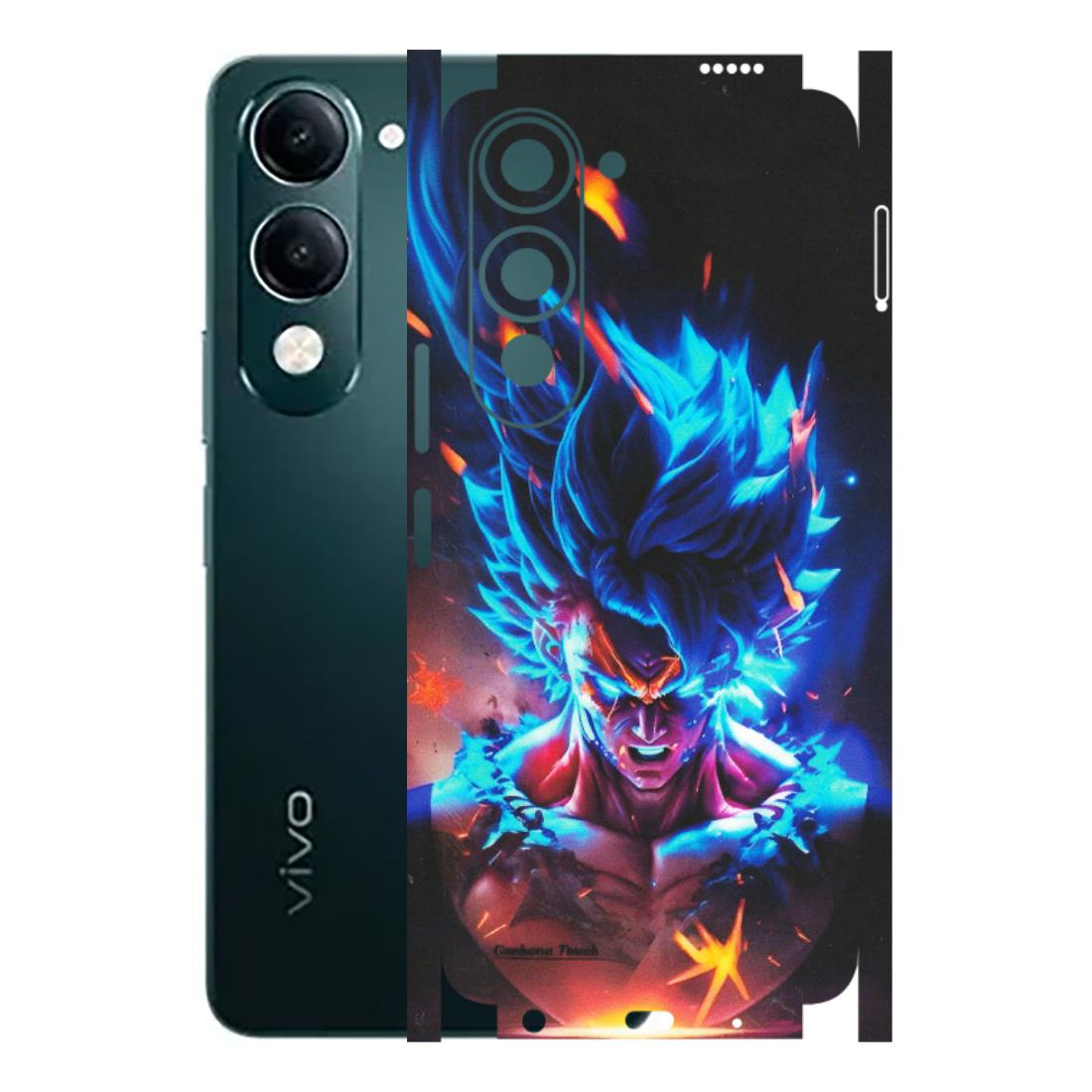 VIVO Y Series Phone Skins (All Models) - Angry Goku Dragon Ball Anime - Matte Finish (M-150) Vivo Y19 5G