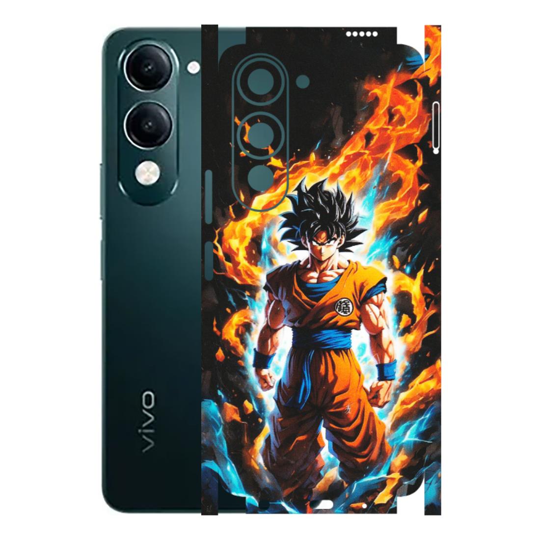 VIVO Y Series Phone Skins (All Models) - Goku Transformation Anime - Matte Finish (M-159) Vivo Y19 5G