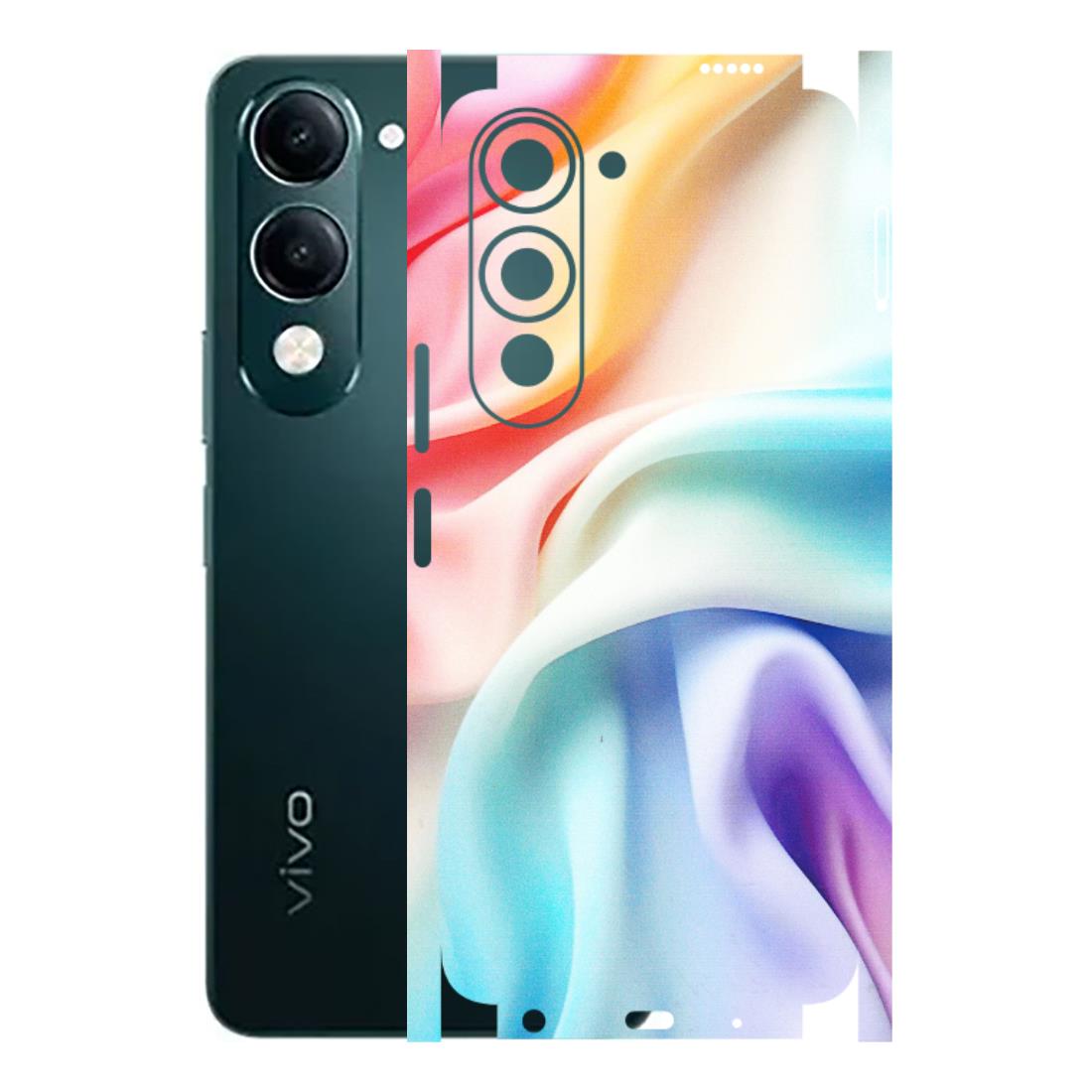 VIVO Y Series Phone Skins (All Models) - Colourful Silk Cloth - Matte Finish (M-165) Vivo Y19 5G