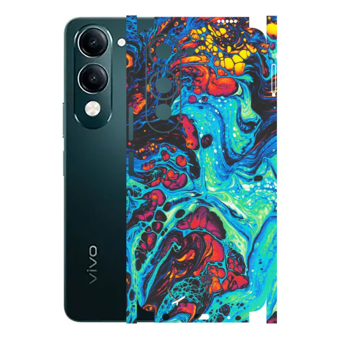 VIVO Y Series Phone Skins (All Models) - Majestic Galactic Marbel - Matte Finish (M-85) Vivo Y19 5G