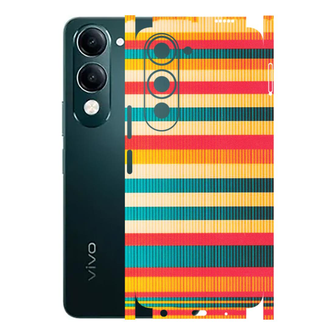 VIVO Y Series Phone Skins (All Models) - Colourful Stripes Soothing Effect - Matte Finish (M-86) Vivo Y19 5G