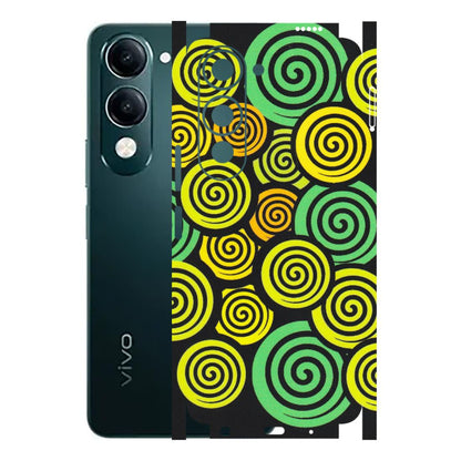 VIVO Y Series Phone Skins (All Models) - Crazy Spiral - Matte Finish (M-91) Vivo Y19 5G