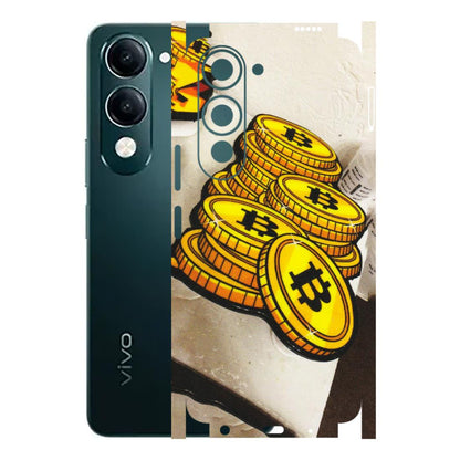 VIVO Y Series Phone Skins (All Models) - Billionaire Bitcoin Collection - Matte Finish (M-92) Vivo Y19 5G