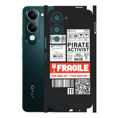 VIVO Y Series Phone Skins (All Models) - Handle With Care - Matte Finish (M-99) Vivo Y19 5G