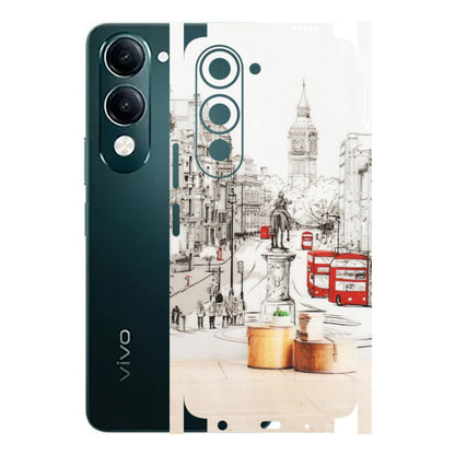 VIVO Y Series Phone Skins (All Models) - London Street - Transparent Finish (T-02) Vivo Y19 5G