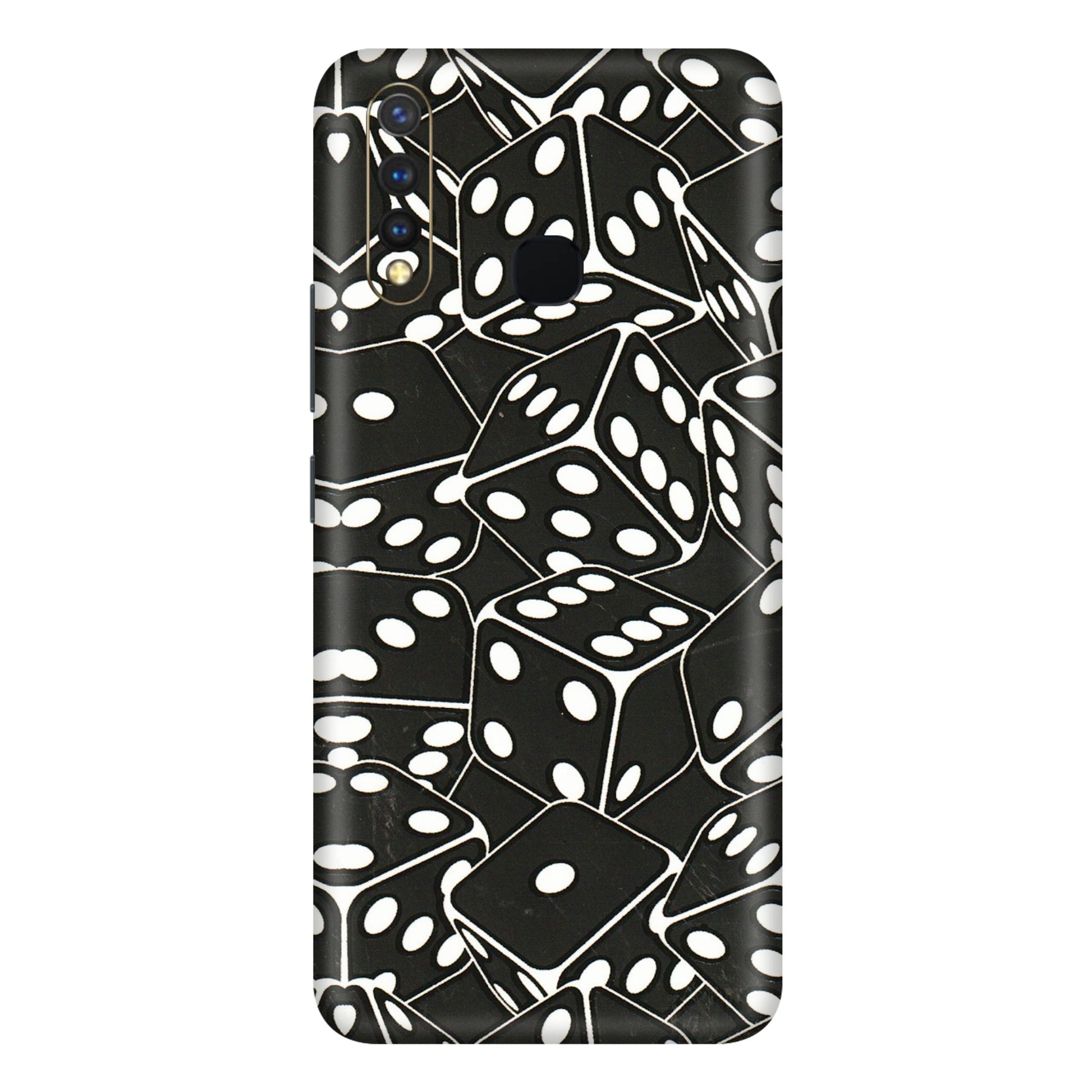 VIVO Y Series Phone Skins (All Models) - Big Black Dices - 3D Embossed Finish (L-106) Vivo Y19