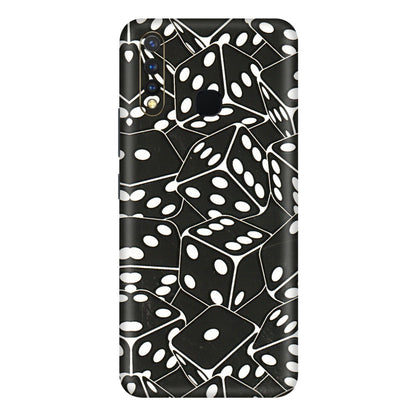 VIVO Y Series Phone Skins (All Models) - Big Black Dices - 3D Embossed Finish (L-106) Vivo Y19
