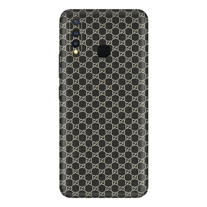 VIVO Y Series Phone Skins (All Models) - Black G Print - 3D Embossed Finish (L-109) Vivo Y19