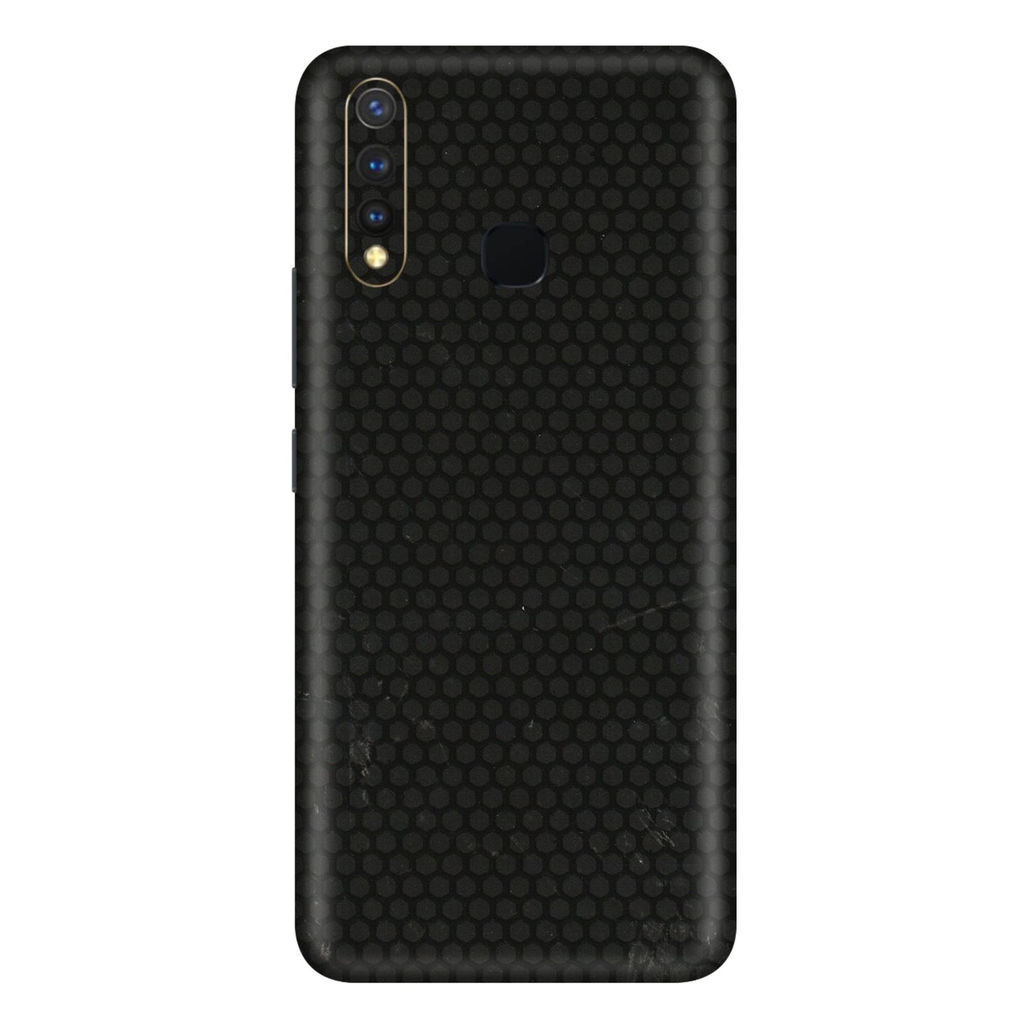 VIVO Y Series Phone Skins (All Models) - Black honeycomb - 3D Embossed Finish (L-114) Vivo Y19