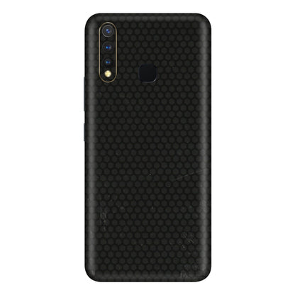 VIVO Y Series Phone Skins (All Models) - Black honeycomb - 3D Embossed Finish (L-114) Vivo Y19