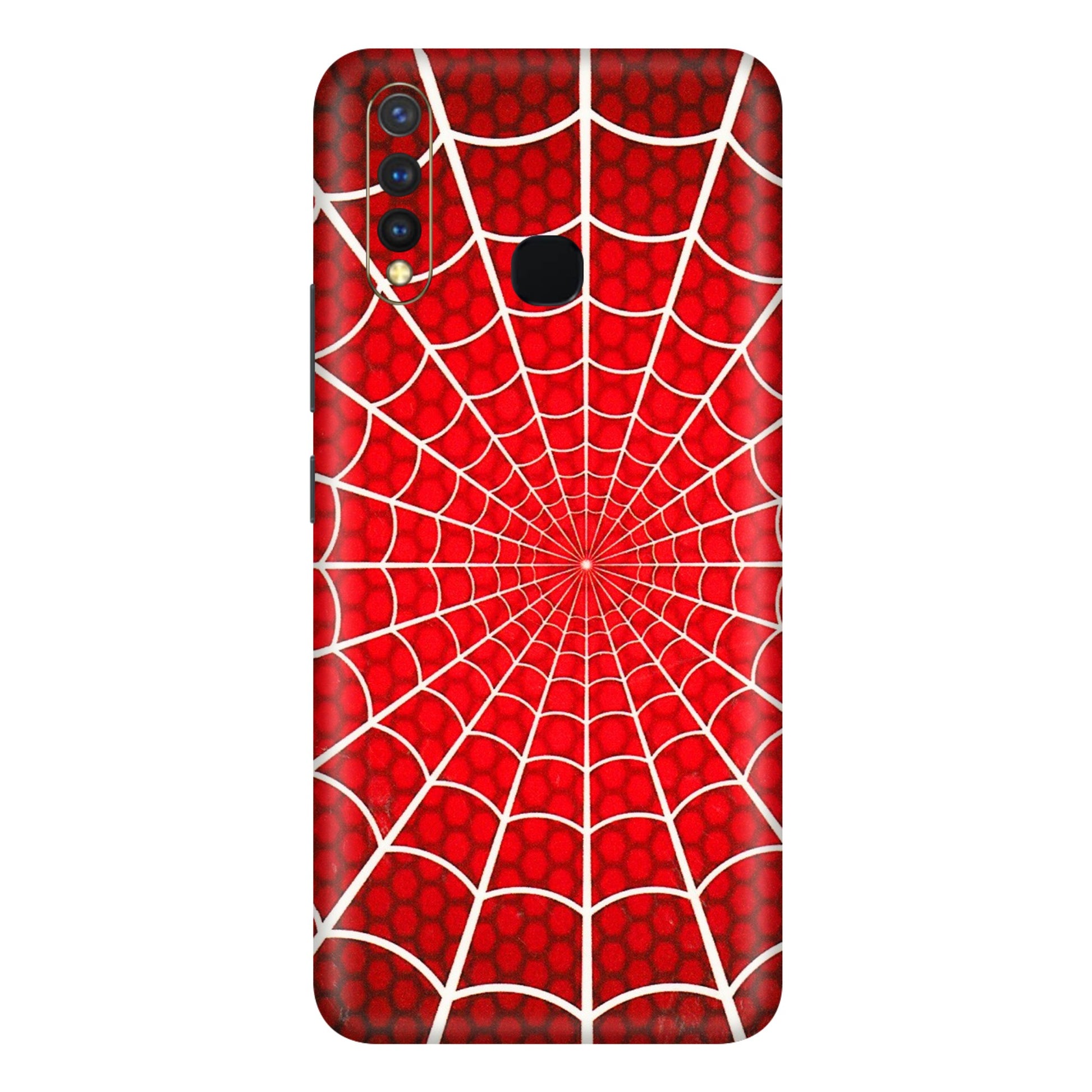 VIVO Y Series Phone Skins (All Models) - Classic Spidey Web - 3D Embossed Finish (L-115) Vivo Y19