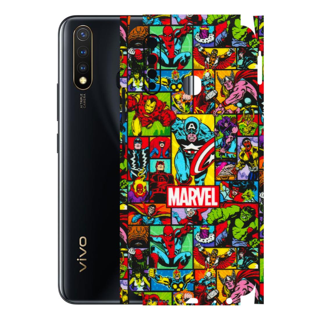 VIVO Y Series Phone Skins (All Models) - MARVELOUS Comic Characters - 3D Embossed Finish (L-129) Vivo Y19