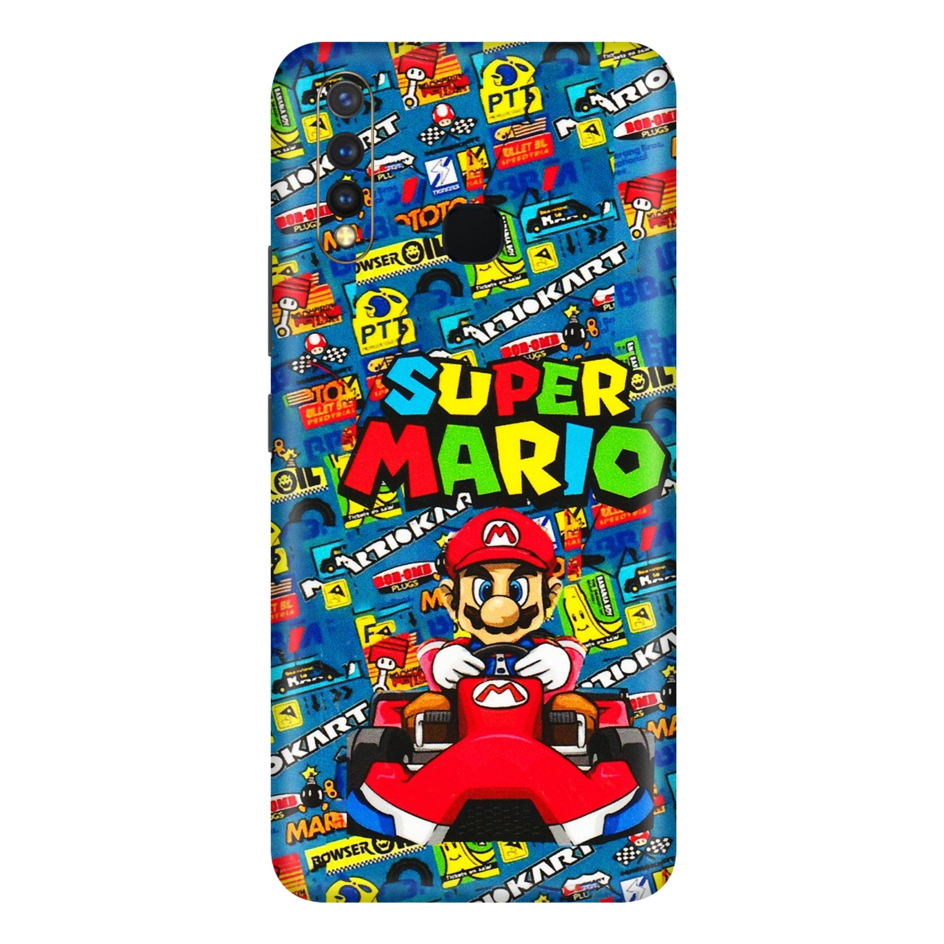 VIVO Y Series Phone Skins (All Models) - Super Mario Kart - 3D Embossed Finish (L-140) Vivo Y19