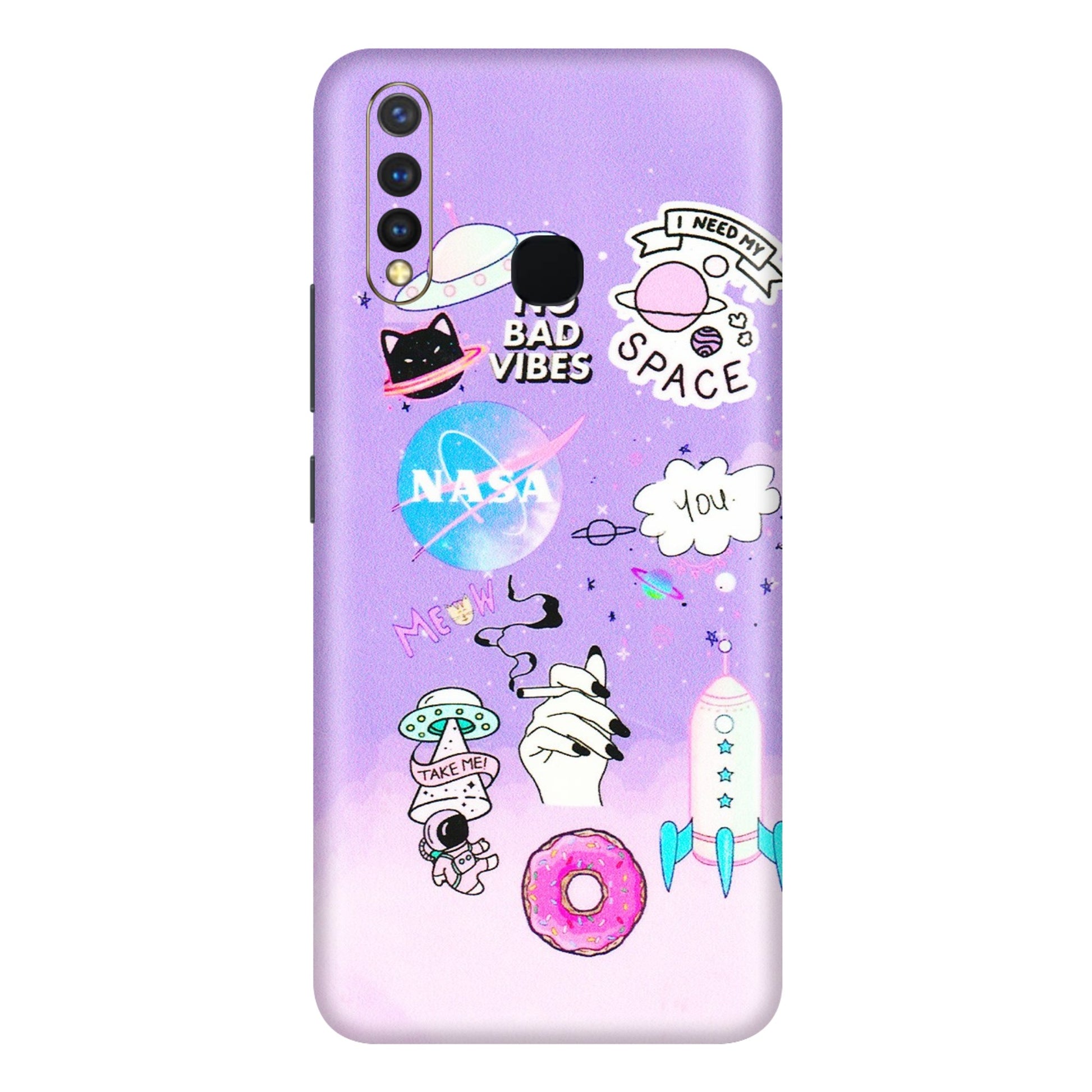 VIVO Y Series Phone Skins (All Models) - I Need My Nasa Skin - 3D Embossed Finish (L-149) Vivo Y19
