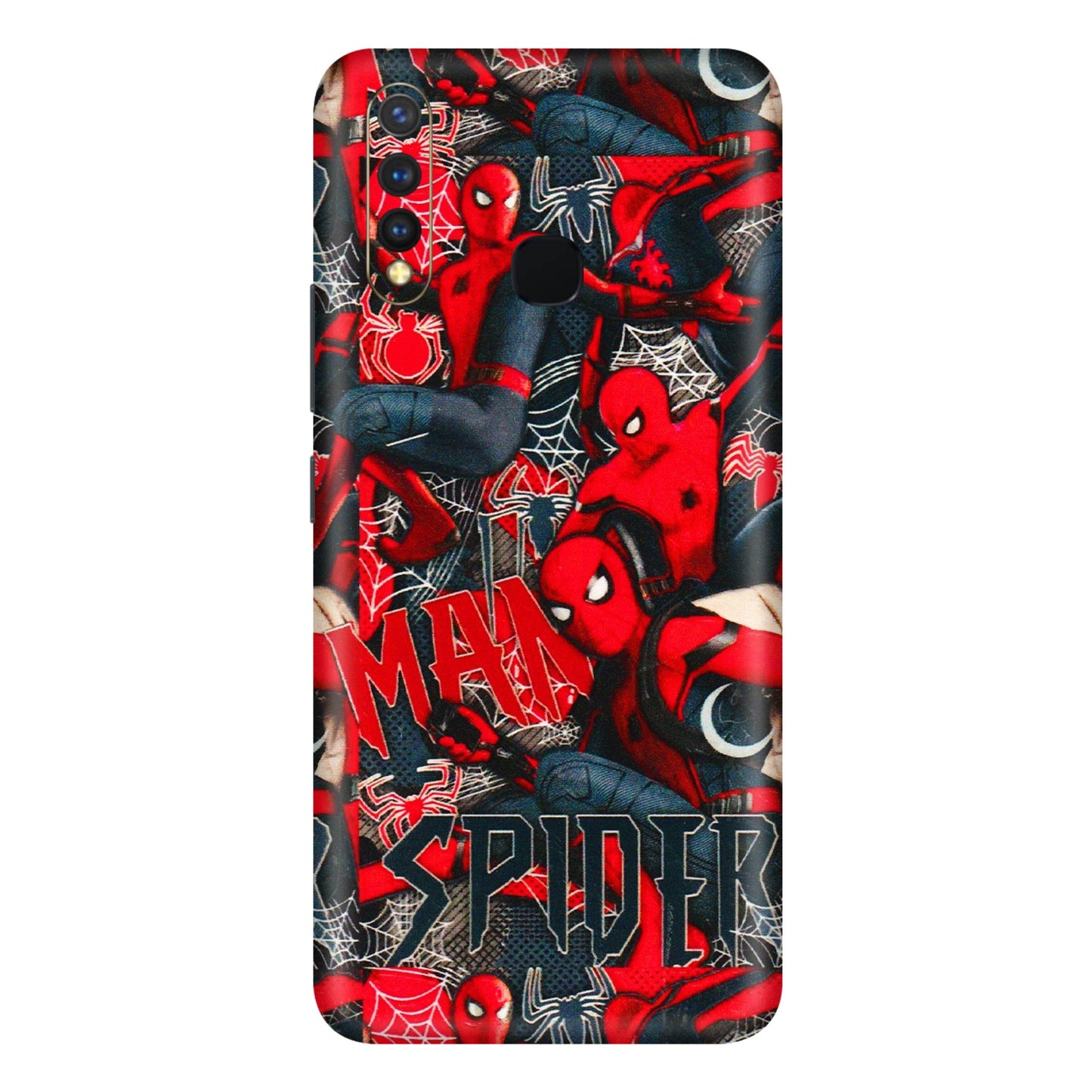 VIVO Y Series Phone Skins (All Models) - SpiderMan Cool - 3D Embossed Finish (L-188) Vivo Y19