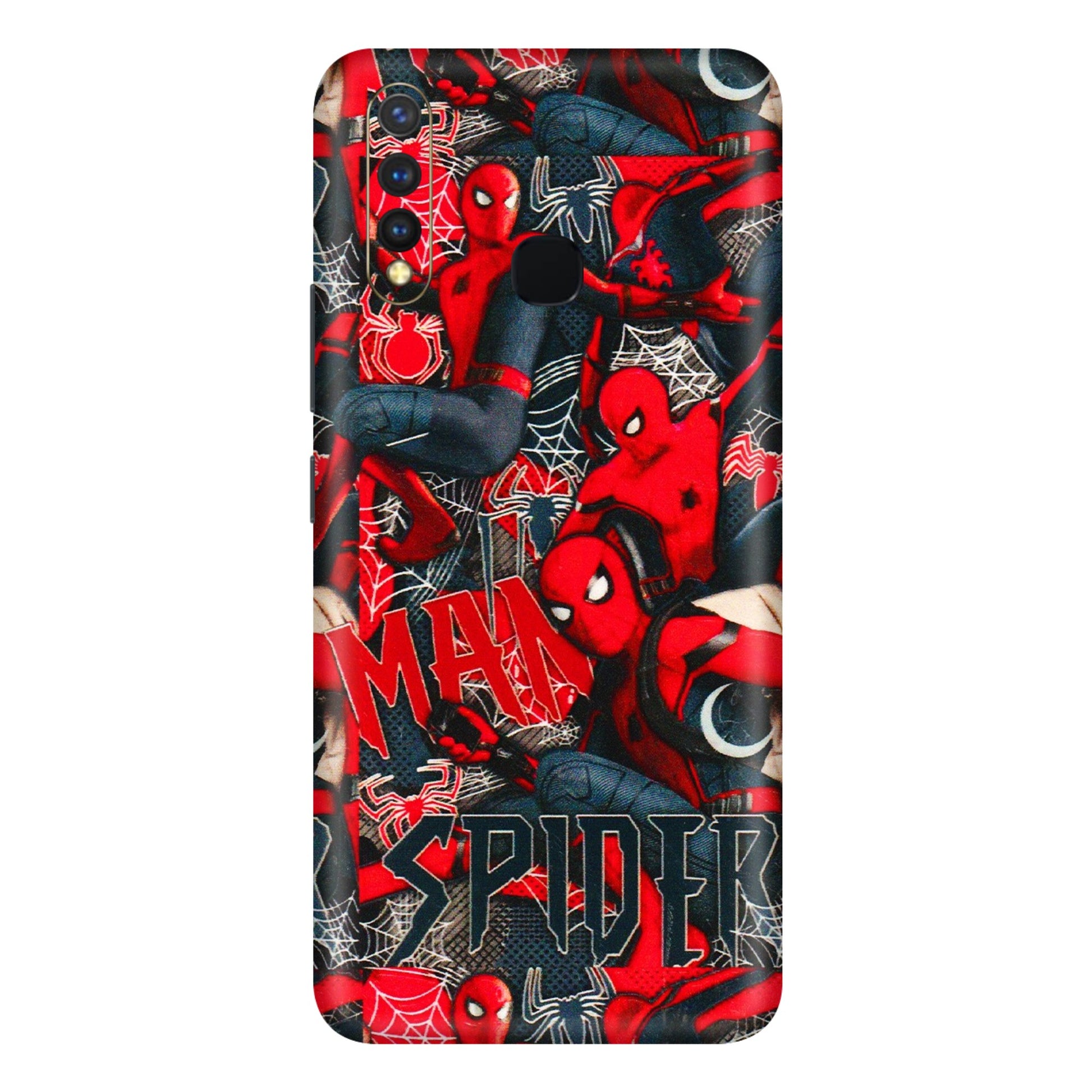 VIVO Y Series Phone Skins (All Models) - SpiderMan Cool - 3D Embossed Finish (L-188) Vivo Y19