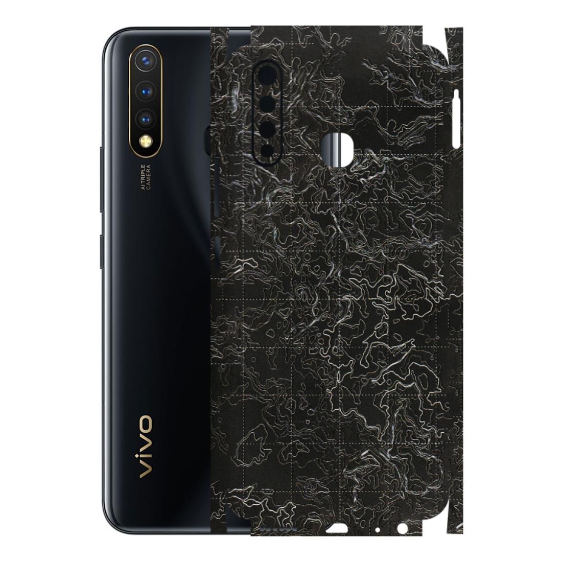 VIVO Y Series Phone Skins (All Models) - Black map Texture - 3D Embossed Finish (L-201) Vivo Y19