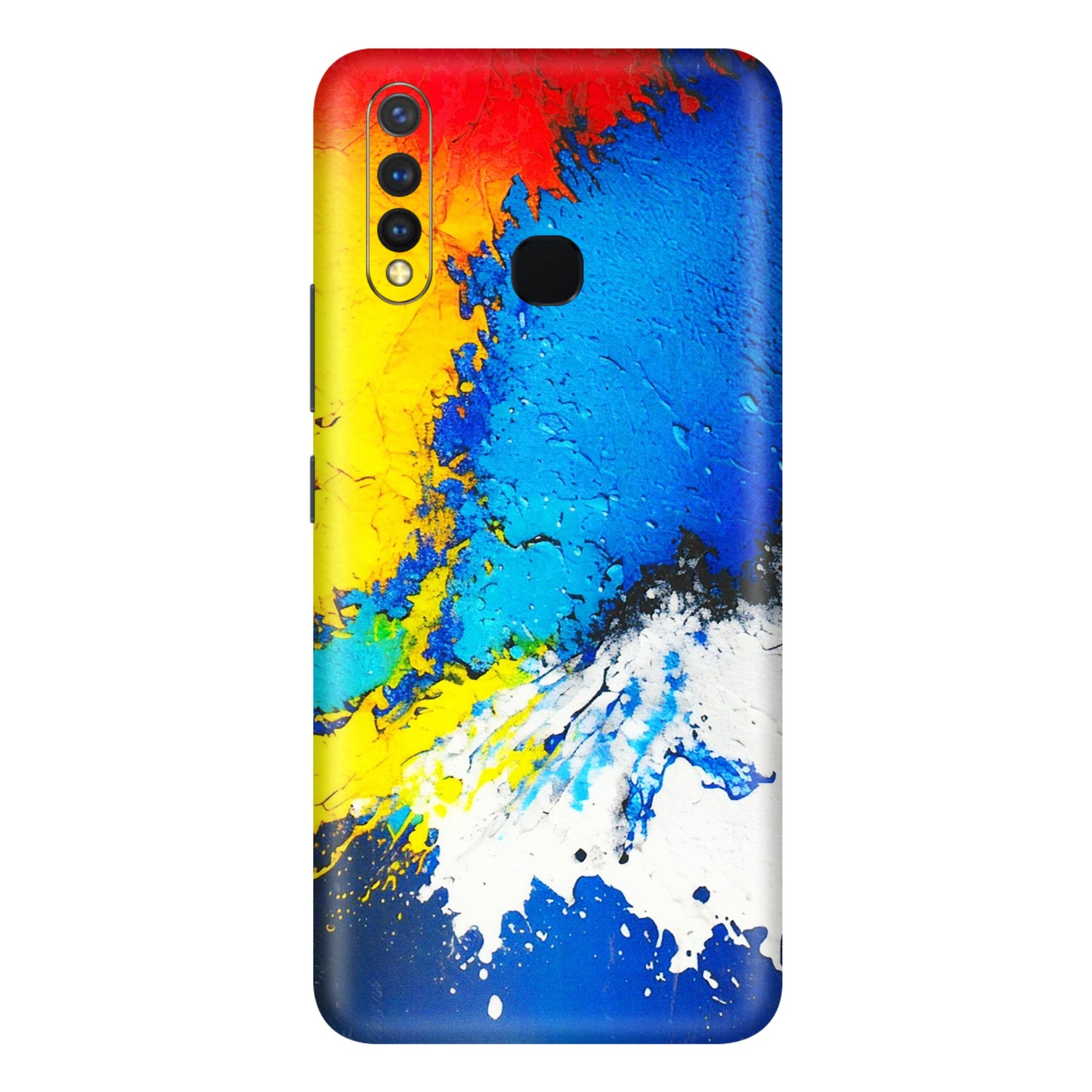 VIVO Y Series Phone Skins (All Models) - Acrylic Paint Spill - 3D Embossed Finish (L-229) Vivo Y19