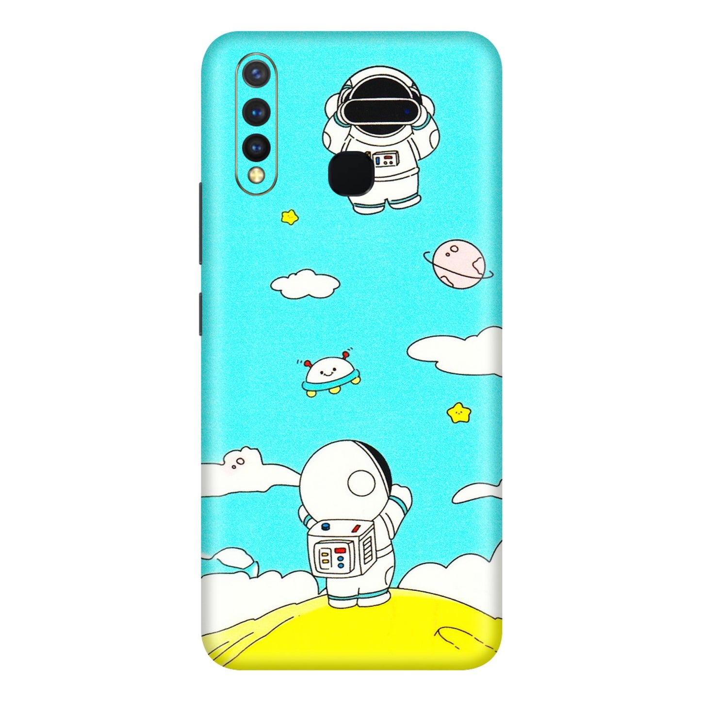 VIVO Y Series Phone Skins (All Models) - Blue Skies Astro Float - 3D Embossed Finish (L-230) Vivo Y19