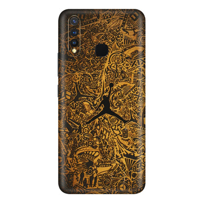 VIVO Y Series Phone Skins (All Models) - Premium Gold Basketball Player - 3D Embossed Finish (L-236) Vivo Y19