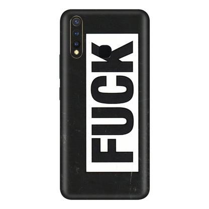 VIVO Y Series Phone Skins (All Models) - The F Word - 3D Embossed Finish (L-255) Vivo Y19
