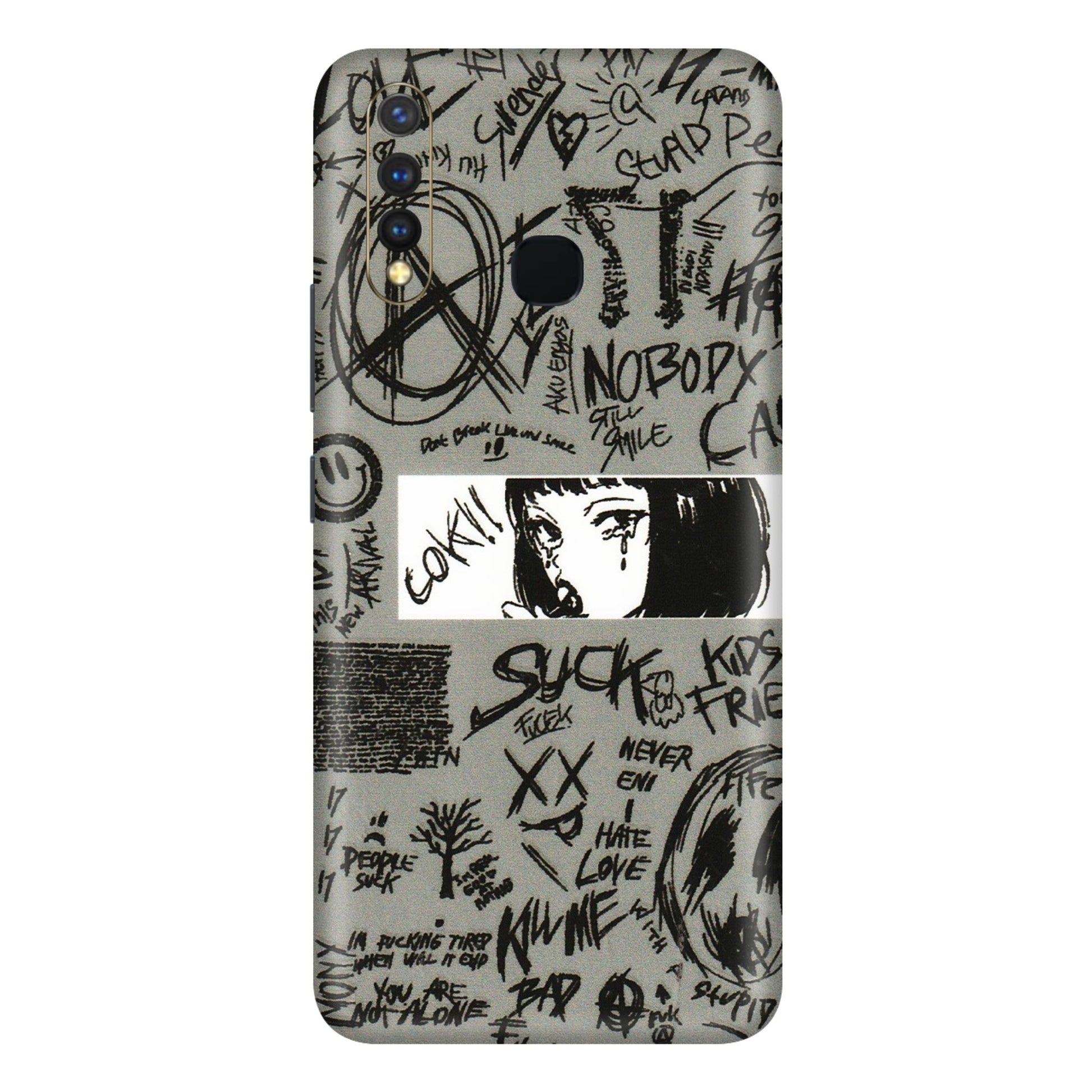 VIVO Y Series Phone Skins (All Models) - Never Have Love Anime - 3D Embossed Finish (L-260) Vivo Y19