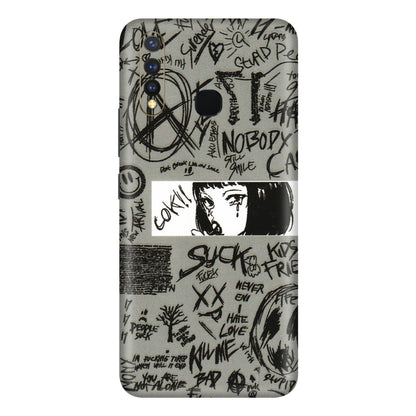 VIVO Y Series Phone Skins (All Models) - Never Have Love Anime - 3D Embossed Finish (L-260) Vivo Y19