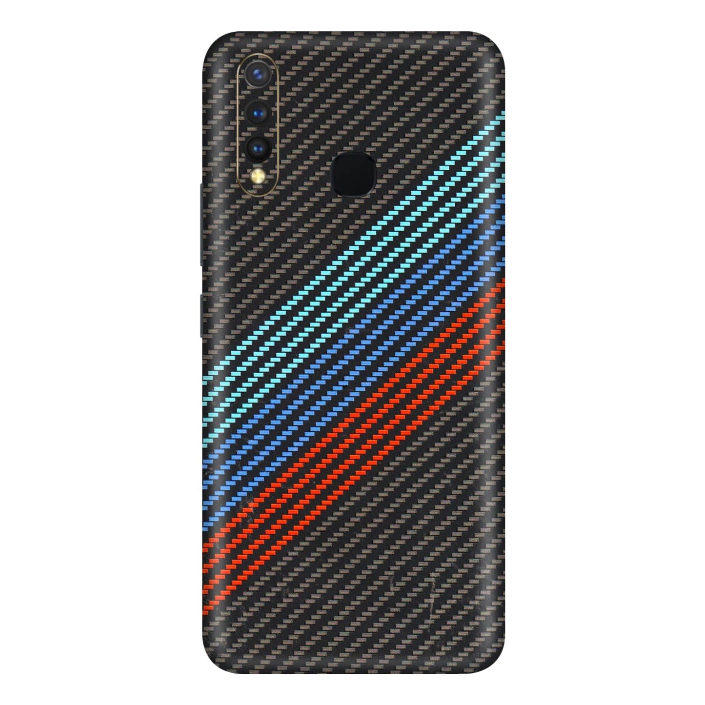 VIVO Y Series Phone Skins (All Models) - Carbon BM - 3D Embossed Finish (L-302) Vivo Y19