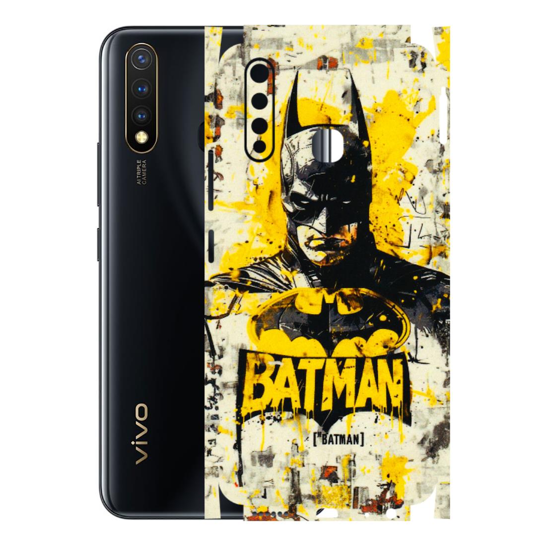 VIVO Y Series Phone Skins (All Models) - Batman Yellow BT - 3D Embossed Finish (L-304) Vivo Y19