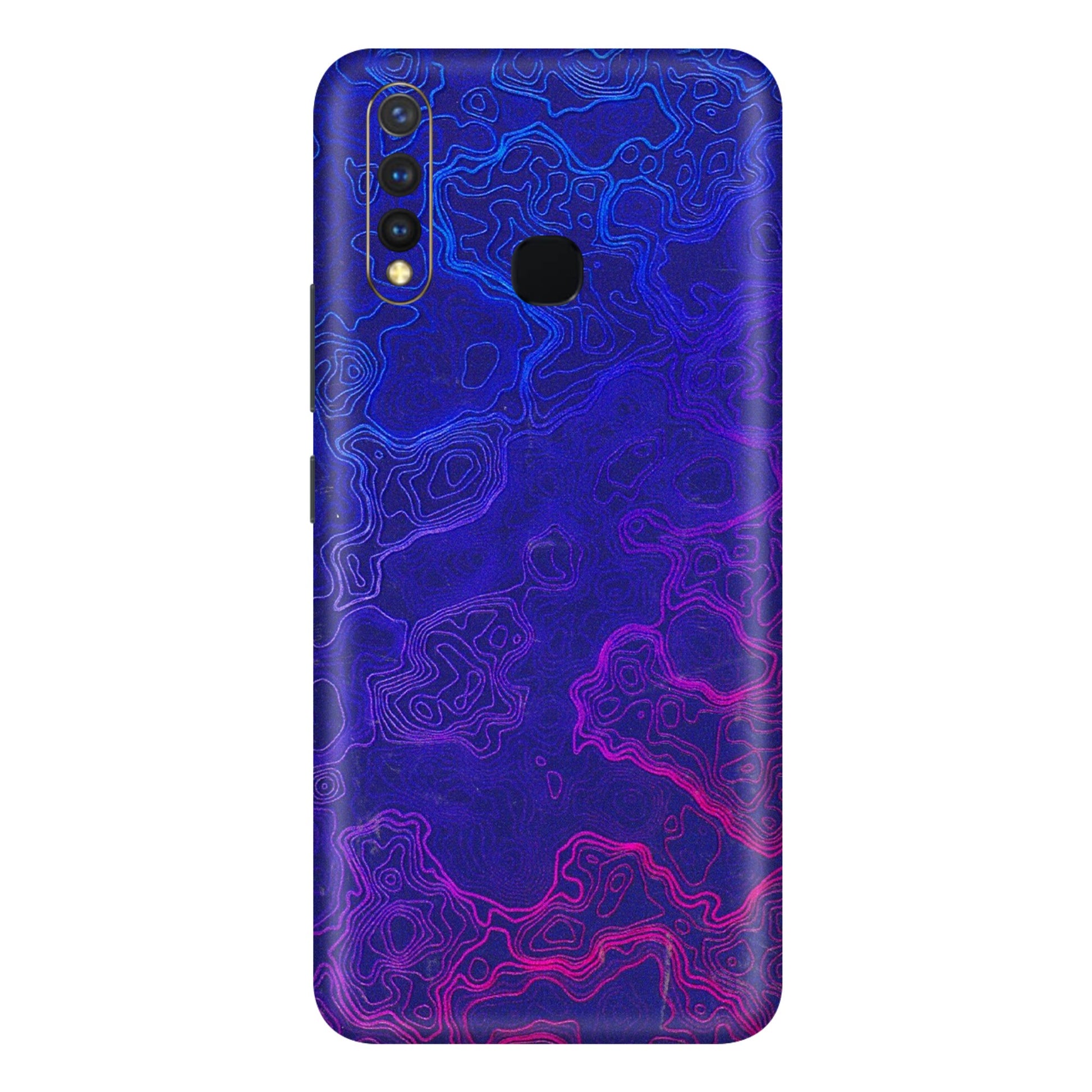 VIVO Y Series Phone Skins (All Models) - Purple Ripples Swirl - 3D Embossed Finish (L-314) Vivo Y19
