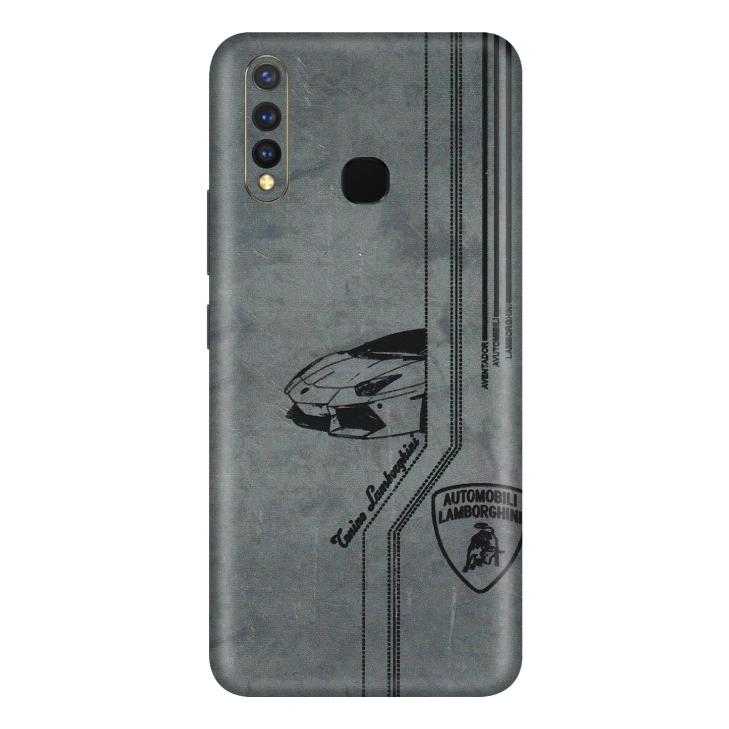 VIVO Y Series Phone Skins (All Models) - New Lamborgini Aventador - 3D Embossed Finish (L-321) Vivo Y19