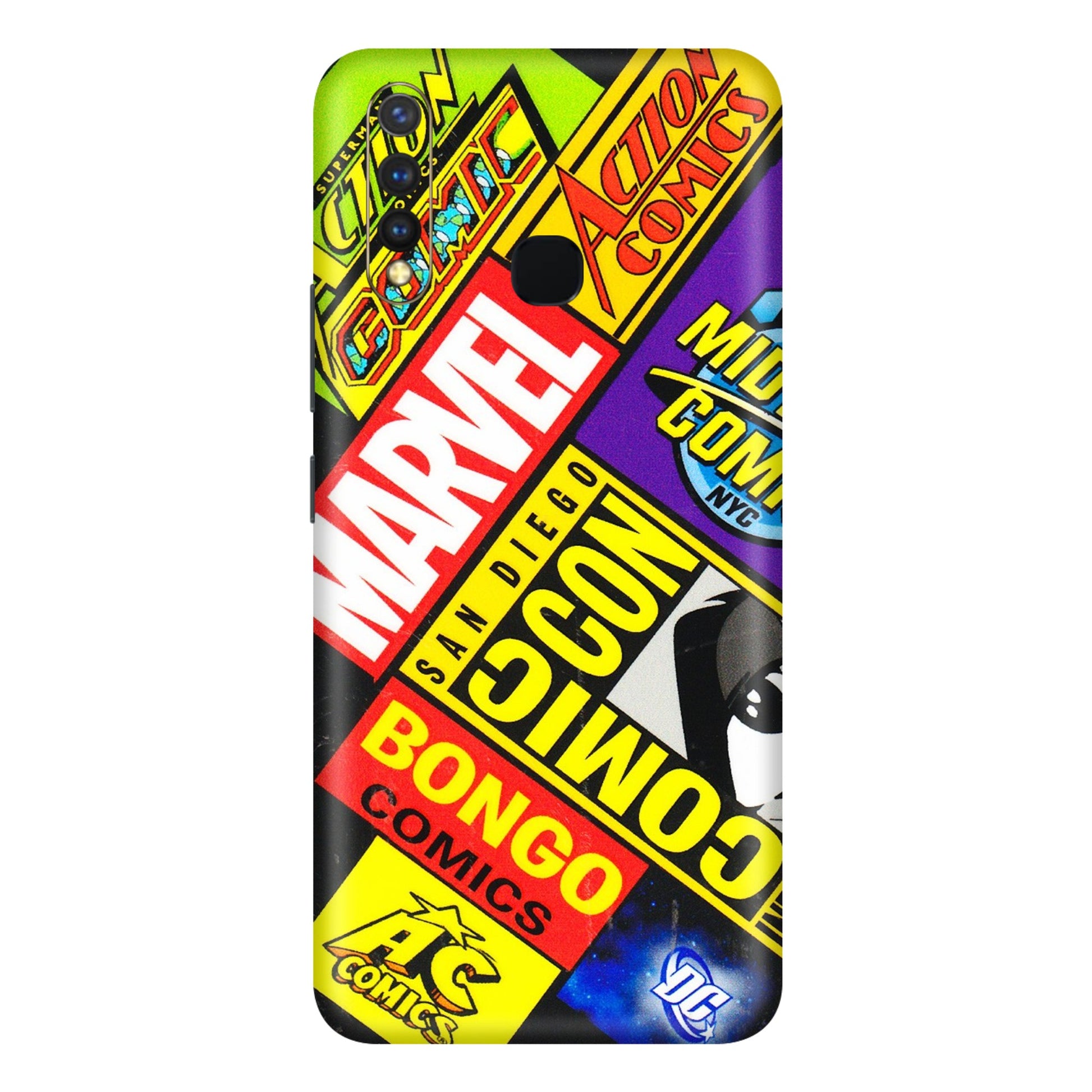 VIVO Y Series Phone Skins (All Models) - Bongo Comic Con - 3D Embossed Finish (L-325) Vivo Y19