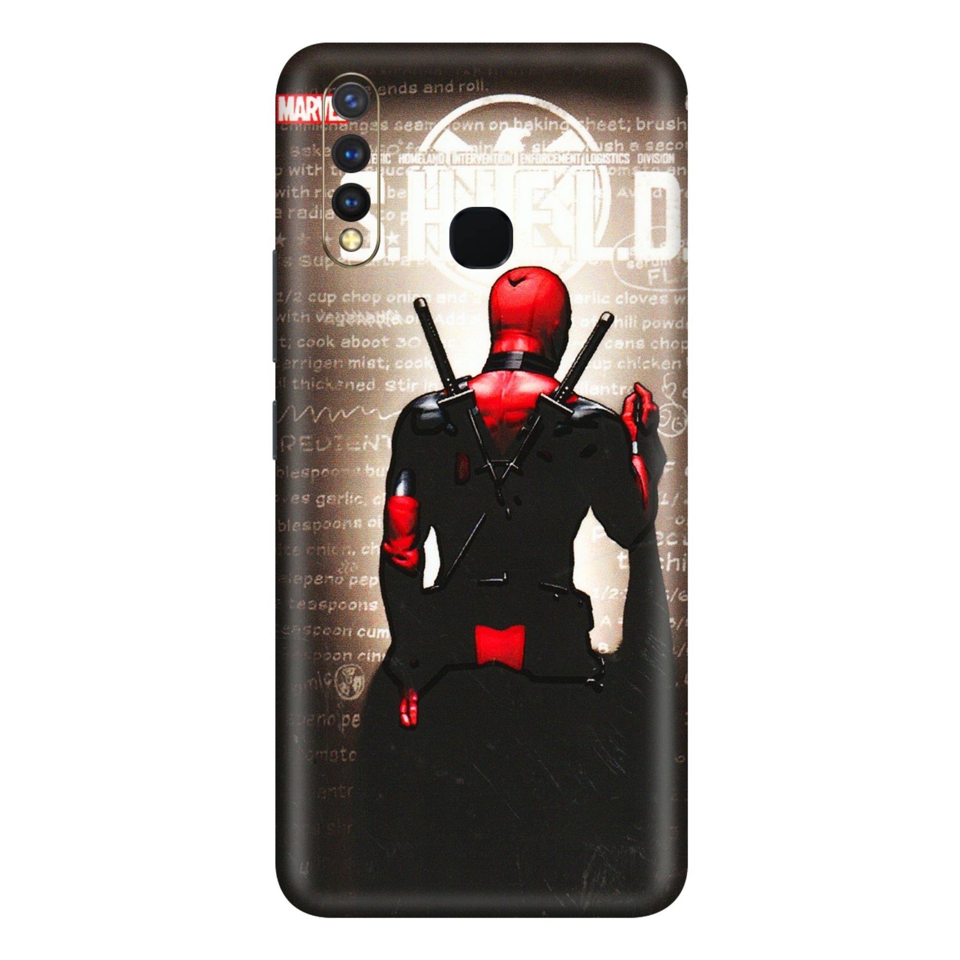 VIVO Y Series Phone Skins (All Models) - Deadpool - 3D Embossed Finish (L-56) Vivo Y19