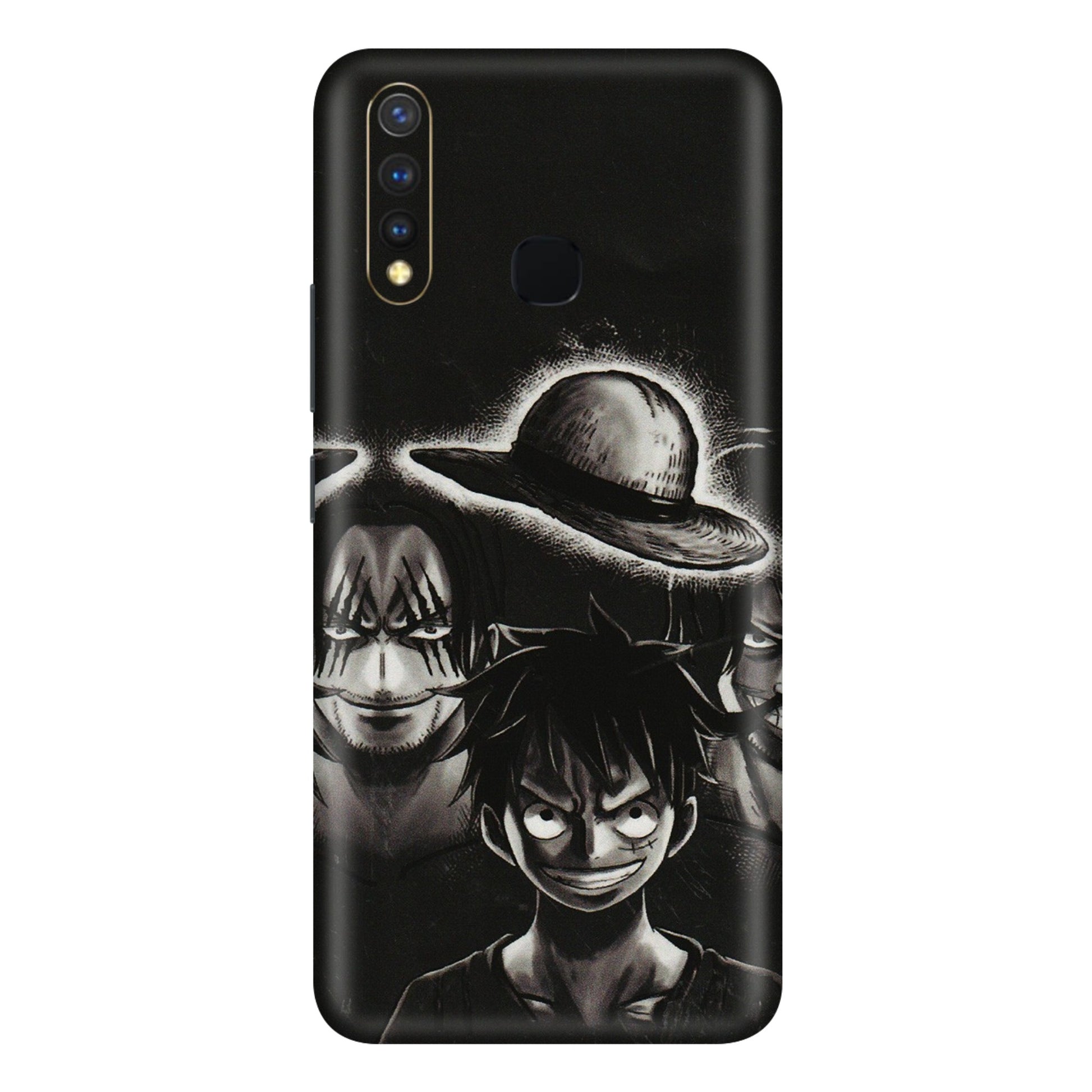 VIVO Y Series Phone Skins (All Models) - Black Luffy Hat - 3D Embossed Finish (L-57) Vivo Y19