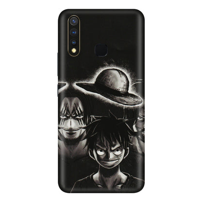 VIVO Y Series Phone Skins (All Models) - Black Luffy Hat - 3D Embossed Finish (L-57) Vivo Y19
