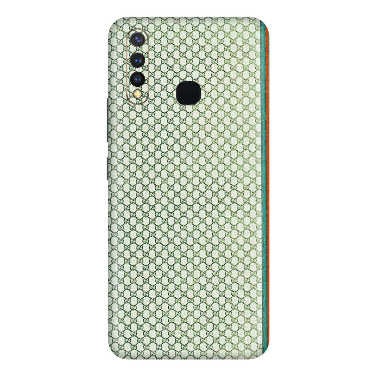 VIVO Y Series Phone Skins (All Models) - Gucci Fabric Pattern - 3D Embossed Finish (L-73) Vivo Y19