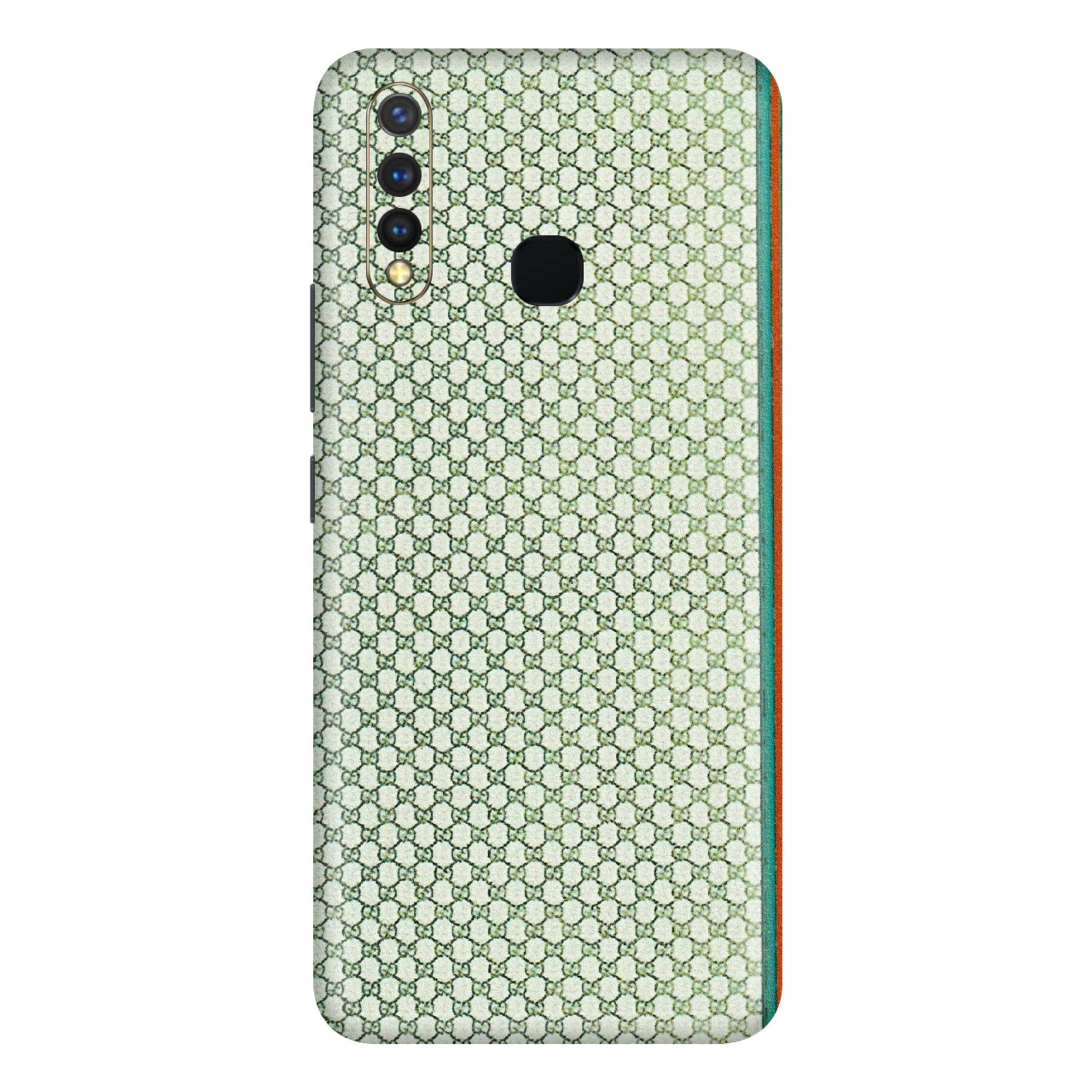 VIVO Y Series Phone Skins (All Models) - Gucci Fabric Pattern - 3D Embossed Finish (L-73) Vivo Y19