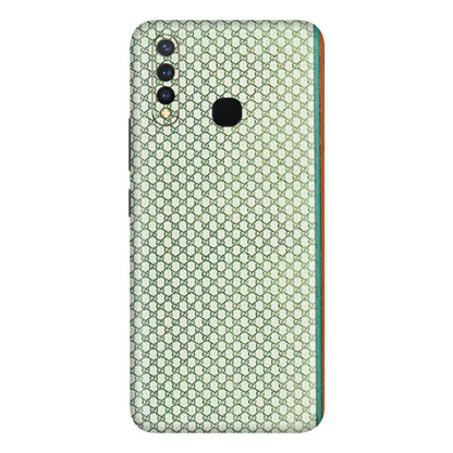VIVO Y Series Phone Skins (All Models) - Gucci Fabric Pattern - 3D Embossed Finish (L-73) Vivo Y19